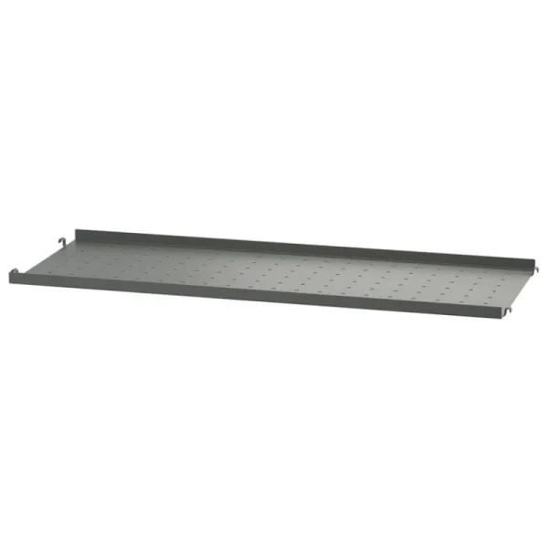 Muuto Regale-String Furniture String Metallregal 78 x 30 cm, niedrig, dunkelgrau