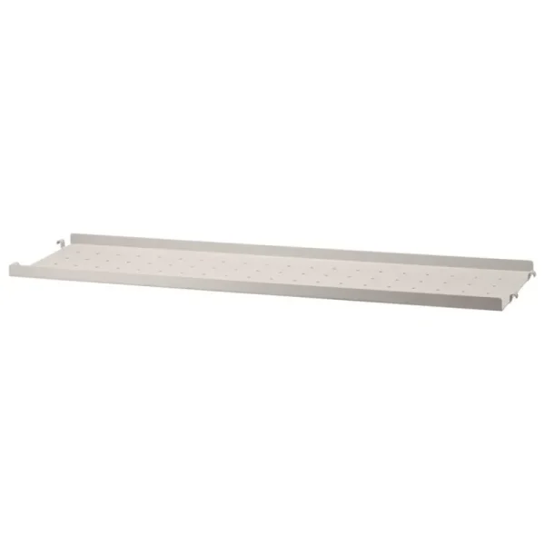 String Furniture Regale-String Metallregal, 78 x 20 cm, niedrig, Beige