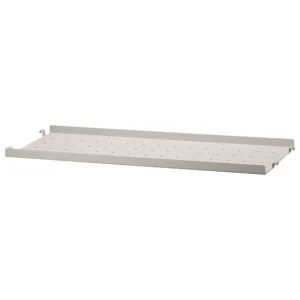 String Furniture Regale-String Metallregal, 58 x 20 cm, niedrig, Beige