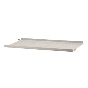 String Furniture Regale-String Metallregal, 58 x 30 cm, niedrig, Beige