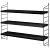 Kinder String Furniture Möbel Für Das Kinderzimmer | Regale^String Pocket Regal, schwarz gebeizte Esche