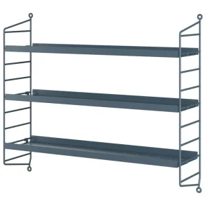Kinder String Furniture Möbel Für Das Kinderzimmer | Regale^String Pocket Regal, Metall, Sergelgrå