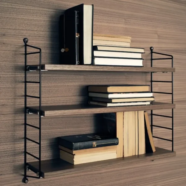 Kinder String Furniture Möbel Für Das Kinderzimmer | Regale^String Pocket Regal, Walnuss - schwarz