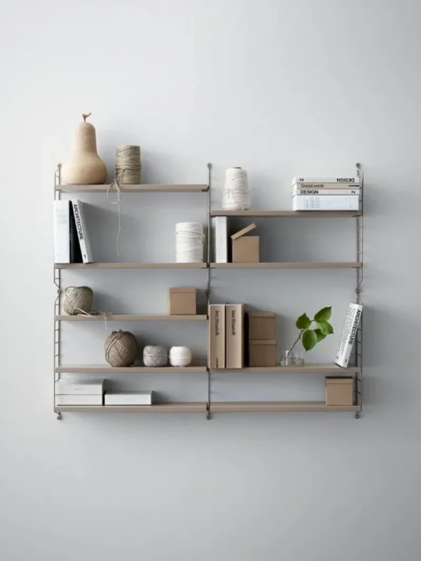 String Furniture Regale-String Regal, 58 x 20 cm, 3 Stück, Beige