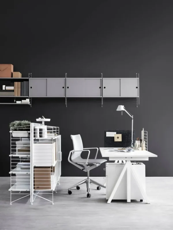String Furniture Regale-String Regal, 78 x 30 cm, 3er-Pack, weiß