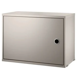String Furniture Regale-String Schrank mit Flügeltür, 58 x 30 cm, Beige