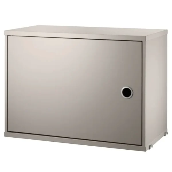 String Furniture Regale-String Schrank mit Flügeltür, 58 x 30 cm, Beige