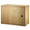 Artek Regale-String Furniture String Schrank mit Flügeltür, 58 x 30 cm, Eiche