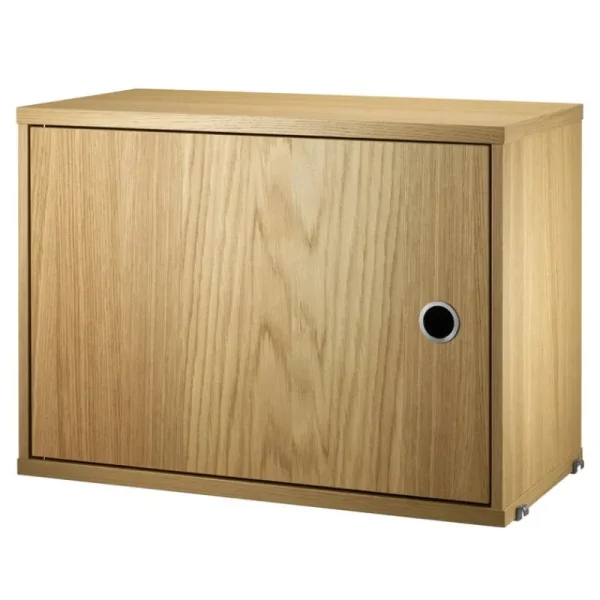 Artek Regale-String Furniture String Schrank mit Flügeltür, 58 x 30 cm, Eiche