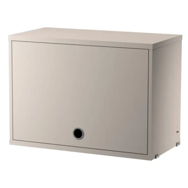 String Furniture Regale-String Schrankelement mit Klapptür, 58 x 30 cm, Beige