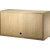 FDB Mu00f8bler Regale-String Furniture String Schrankelement mit Klapptür, 78 x 30 cm, Eiche