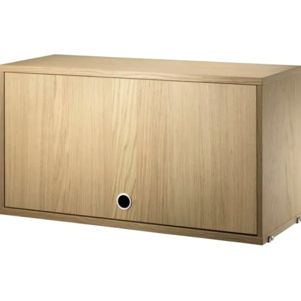 FDB Mu00f8bler Regale-String Furniture String Schrankelement mit Klapptür, 78 x 30 cm, Eiche