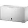 FDB Mu00f8bler Regale-String Furniture String Schrankelement mit Klapptür, 78 x 30 cm, Grau