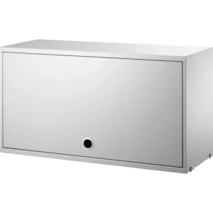 FDB Mu00f8bler Regale-String Furniture String Schrankelement mit Klapptür, 78 x 30 cm, Grau