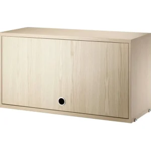 String Furniture Regale-String Schrankelement mit Klapptür, 78 x 30 cm, Esche