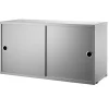 Normann Copenhagen Regale-String Furniture String Schrank, 78 x 30 cm, grau