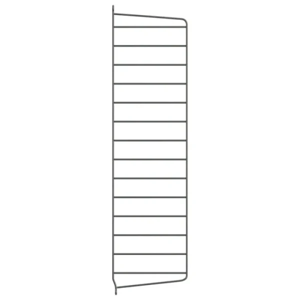 Muuto Regale-String Furniture String Seitenwange 75 x 20 cm, 2er-Pack, dunkelgrau