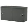 String Furniture Regale-String Schrank, 78 x 30 cm, dunkelgrau
