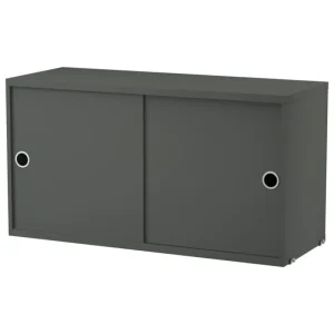 String Furniture Regale-String Schrank, 78 x 30 cm, dunkelgrau