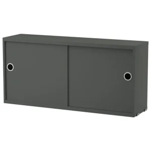 String Furniture Regale-String Schrank, 78 x 20 cm, dunkelgrau