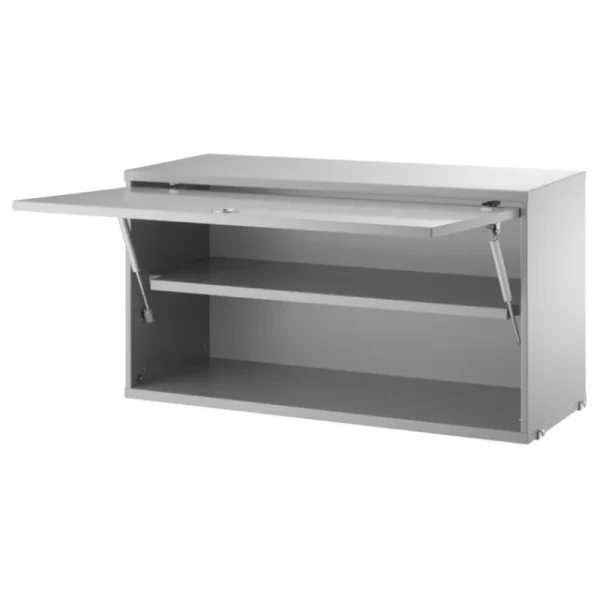 FDB Mu00f8bler Regale-String Furniture String Schrankelement mit Klapptür, 78 x 30 cm, Grau