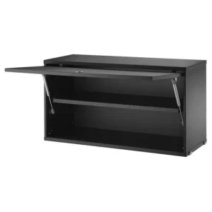 String Furniture Regale-String Schrankelement mit Klapptür, 78 x 30 cm, schwarz gebeizte