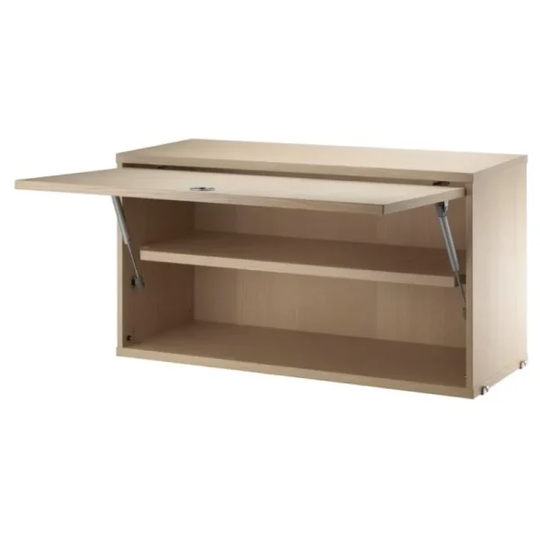 String Furniture Regale-String Schrankelement mit Klapptür, 78 x 30 cm, Esche