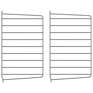 String Furniture Regale-String Seitenwange 50 x 30 cm, 2er-Set, dunkelgrau