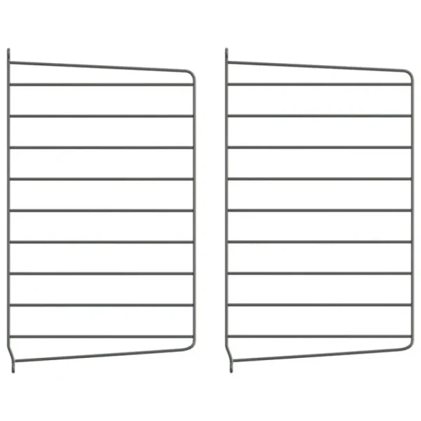 String Furniture Regale-String Seitenwange 50 x 30 cm, 2er-Set, dunkelgrau