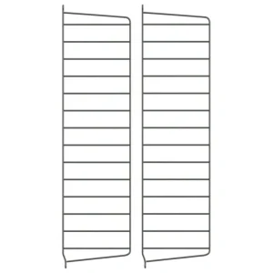 Muuto Regale-String Furniture String Seitenwange 75 x 20 cm, 2er-Pack, dunkelgrau