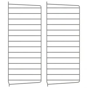 String Furniture Regale-String Seitenwange 75 x 30 cm, 2er-Pack, dunkelgrau