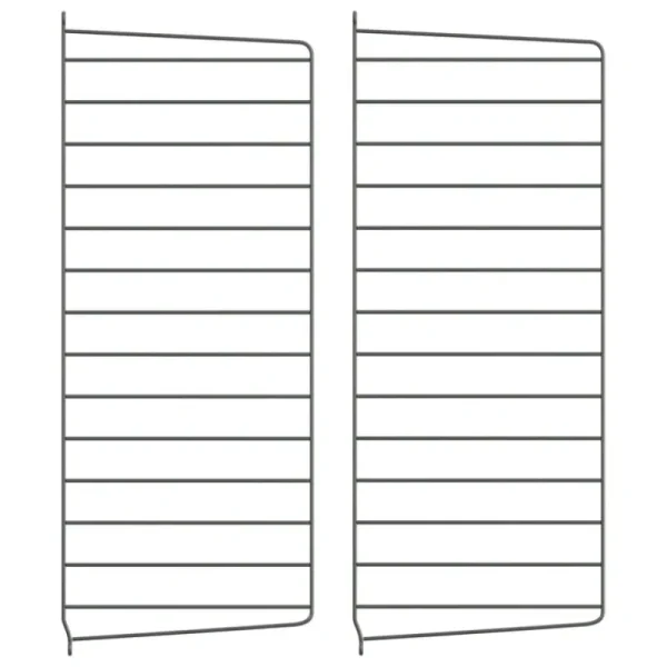 String Furniture Regale-String Seitenwange 75 x 30 cm, 2er-Pack, dunkelgrau
