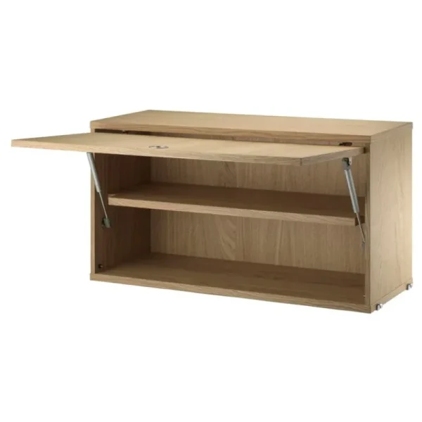 FDB Mu00f8bler Regale-String Furniture String Schrankelement mit Klapptür, 78 x 30 cm, Eiche