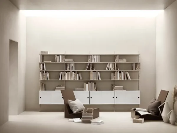 String Furniture Regale-String Seitenwand, 75 x 20 cm, 1 Stück, Beige