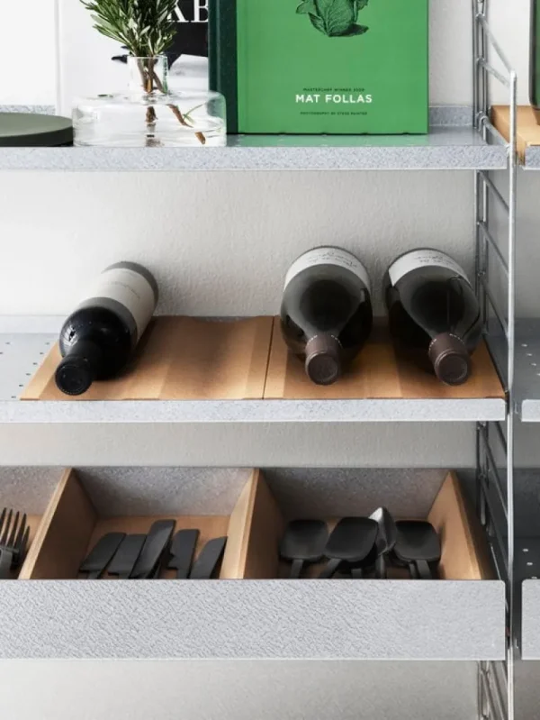 String Furniture Regale-String Teiler, Kork, 4 Stück