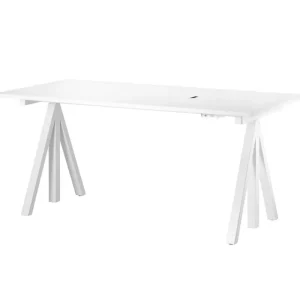 String Furniture Schreibtische Und Raumtrenner | Tische^String Works höhenverstellbarer Tisch, 160 cm, weiß