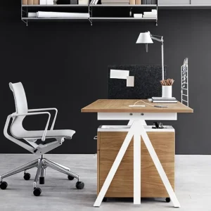 String Furniture Schreibtische Und Raumtrenner | Tische^String Works höhenverstellbarer Schreibtisch, 120 cm, Eiche