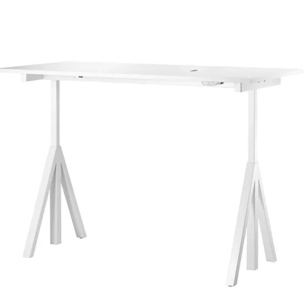 String Furniture Schreibtische Und Raumtrenner | Tische^String Works höhenverstellbarer Schreibtisch, 120 cm, weiß