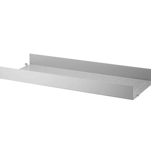 Muuto Regale-String Furniture String-Metallregal, 78 x 30 cm, hoch, grau
