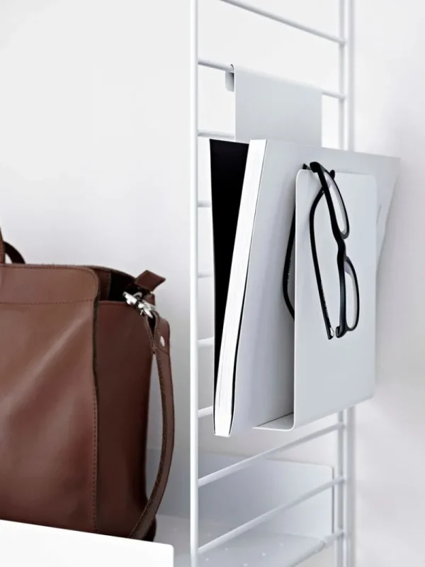 String Furniture Regale-String-Metallregal, 78 x 30 cm, hoch, weiß