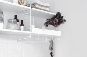 String Furniture Regale-String-Metallregal, 78 x 30 cm, hoch, weiß