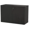 String Furniture Regale-String-Schrank mit Schloss, 78 x 32 x 52 cm, schwarz gebeizte Esche