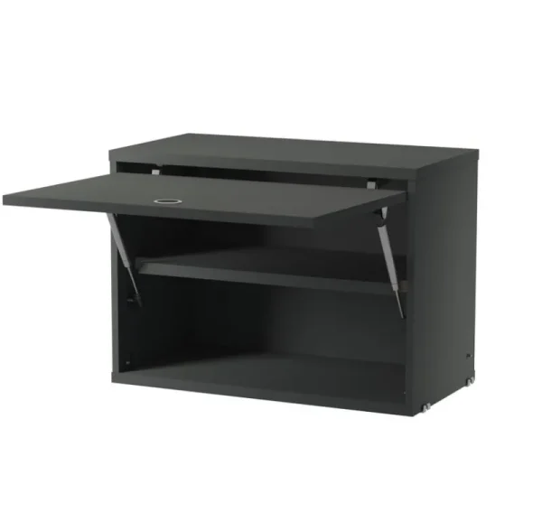 String Furniture Regale-String-Schrank mit Klapptür, 58 x 30 cm, dunkelgrau