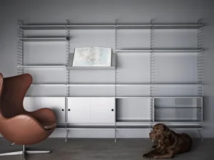 String Furniture Regale-String-Schrank, 78 x 20 cm, grau