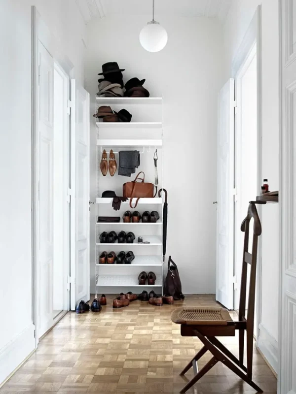 String Furniture Regale-String-Schuhregal, 78 x 30 cm, weiß