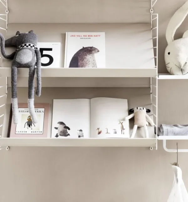 String Furniture Regale-Zeitschriftenablage, beige