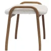 Normann Copenhagen Sitzgelegenheiten-Swedese Hocker Lamino, Schafsfell, naturweiß