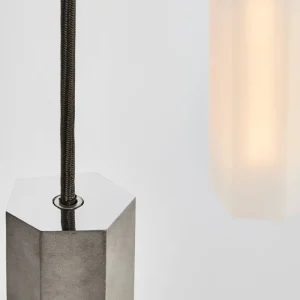 Tom Dixon Deckenleuchten-Tala Basalt Triple Pendelleuchte, Edelstahl