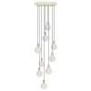 HAY Deckenleuchten-Tala Brass Nine Pendelleuchte mit Sphere IV Glühbirnen