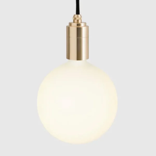 HAY Deckenleuchten-Tala Brass Nine Pendelleuchte mit Sphere IV Glühbirnen